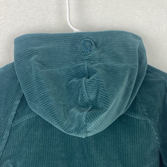 Lululemon Scuba Sweater Womens M/L Green Oversized Crooped Hoodie Sweatshirt - Picture 4 of 9